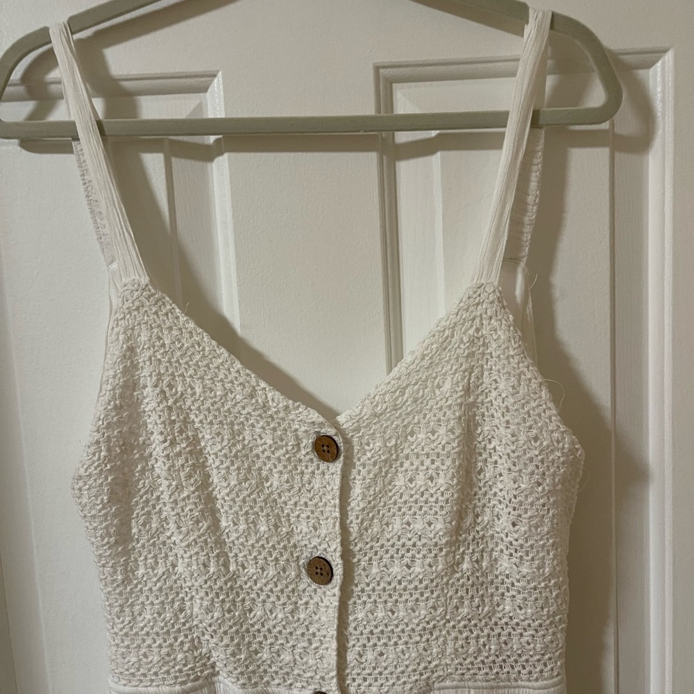 NWT Jessica Simpson Crocheted Cut Out Halter Top Dress - Picture 5 of 9